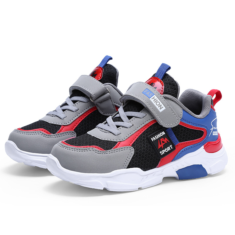 Dziecięce buty jesienno-zimowe dla chłopców, dopasowane kolorystycznie, buty do biegania, dziecięce buty sportowe_voghion.com