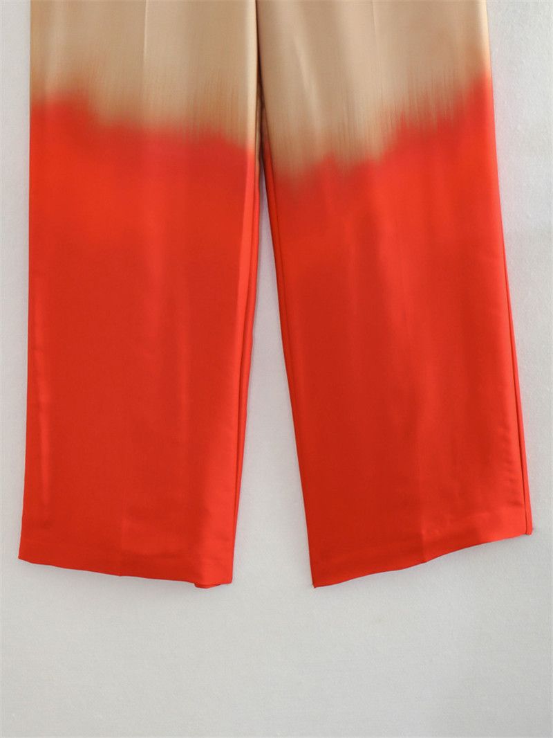 Abito da donna con pantaloni dritti camicia stampata tie-dye_voghion.com