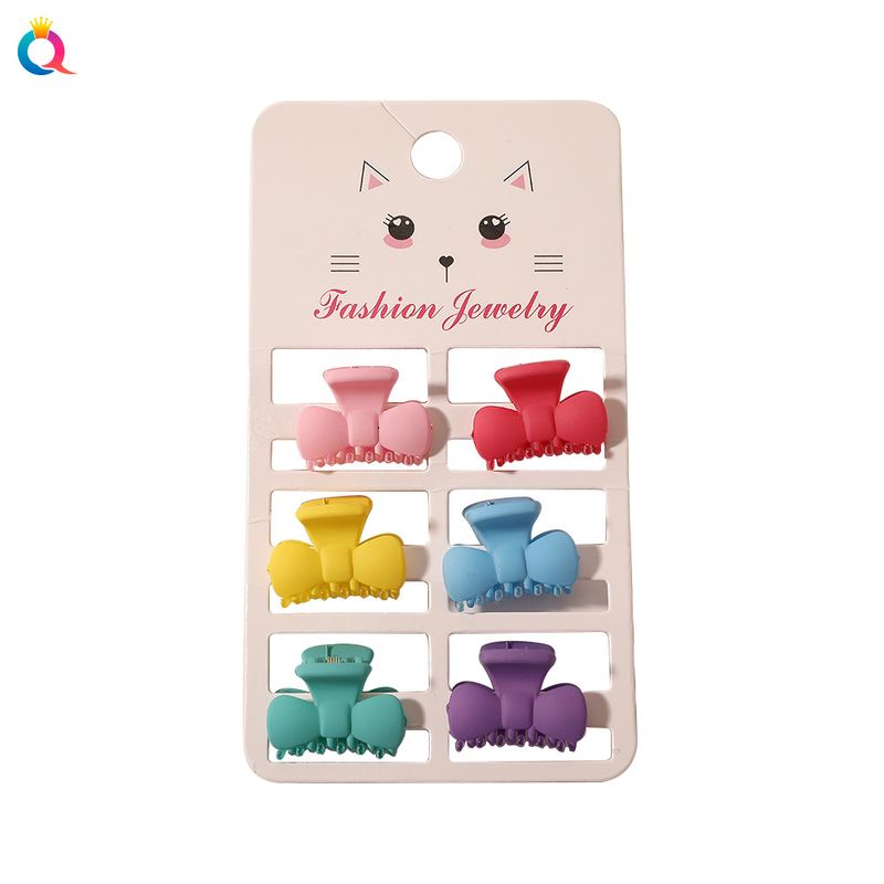 Fermaglio per capelli piccolo alla moda color caramella Morandi, confezione da sei, mini accessori per capelli_voghion.com