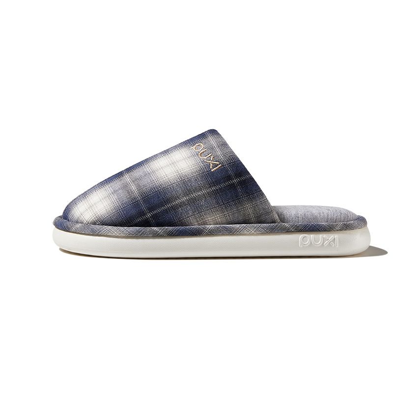 MTX Puxi Versatile Fabric Cotton Women, Autumn And Winter Indoor Warm Closed-Toe For Men, Non-Slip Home Slippers_voghion.com