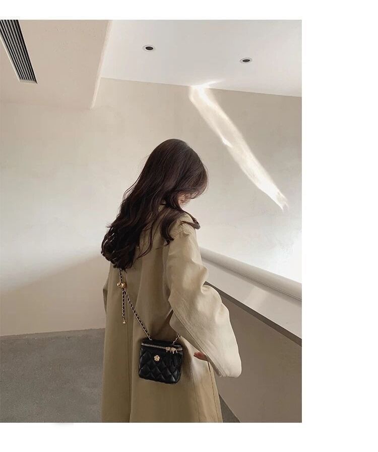 Secret Garden Camellia Lingge Chain Box Small 2024 New One Shoulder Crossbody Bag Popular This Year_voghion.com