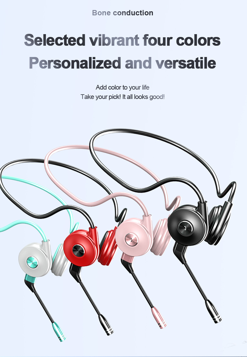 Noile căști Bluetooth M1 cu conducție osoasă, cu etichetă, pentru alergare, cu agățare în urechi, sport, stereo True, pentru afaceri_voghion.com
