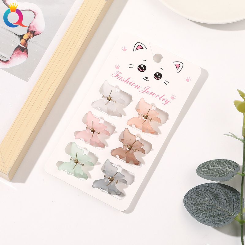 Mini-Haarspangen-Set – 6-teiliges Haarklammer-Set in matten Pastellfarben für Damen (klein, rutschfest, vielseitig für Ponyfrisuren und Hochsteckfrisuren)_voghion.com