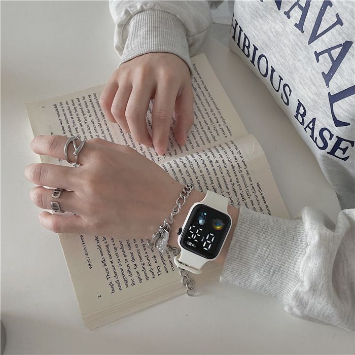 Technologische LED-Astro für männliche und weibliche Studenten Instagram High Beauty Watch mit einfacher Mode und wasserdicht_voghion.com