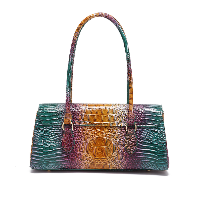 Borsa da ascella portatile retrò, da donna, con motivo a coccodrillo_voghion.com