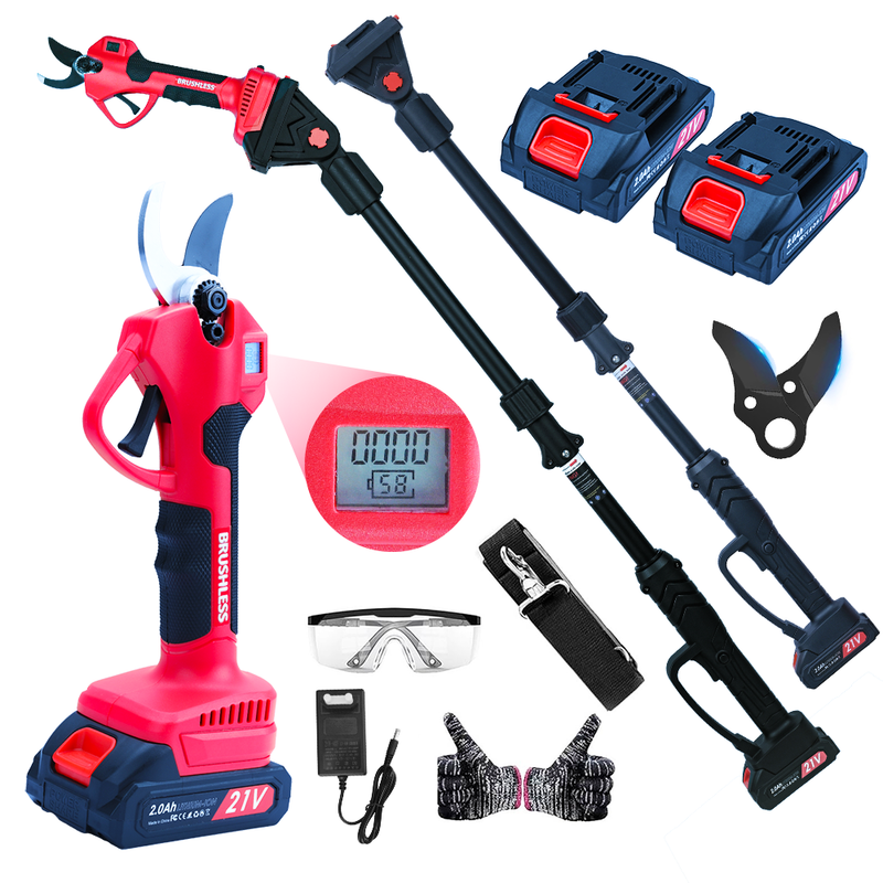 Appareil électrique avec 3000 Lbs Schneidkraft, support télescopique 228 cm, 2x2000mAh Akku_voghion.com