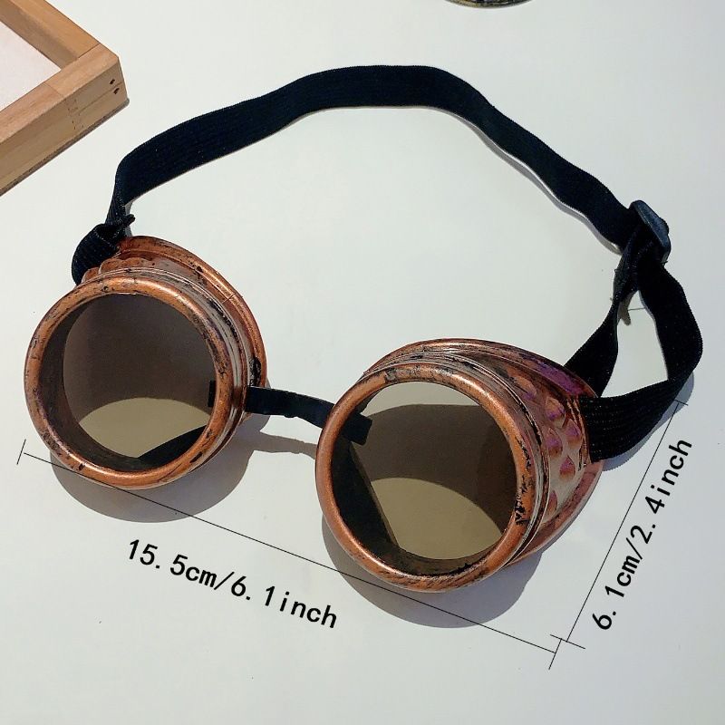 Nouveau costume d'Halloween, lunettes punk steampunk, accessoires de décoration pour fête, cosplay_voghion.com