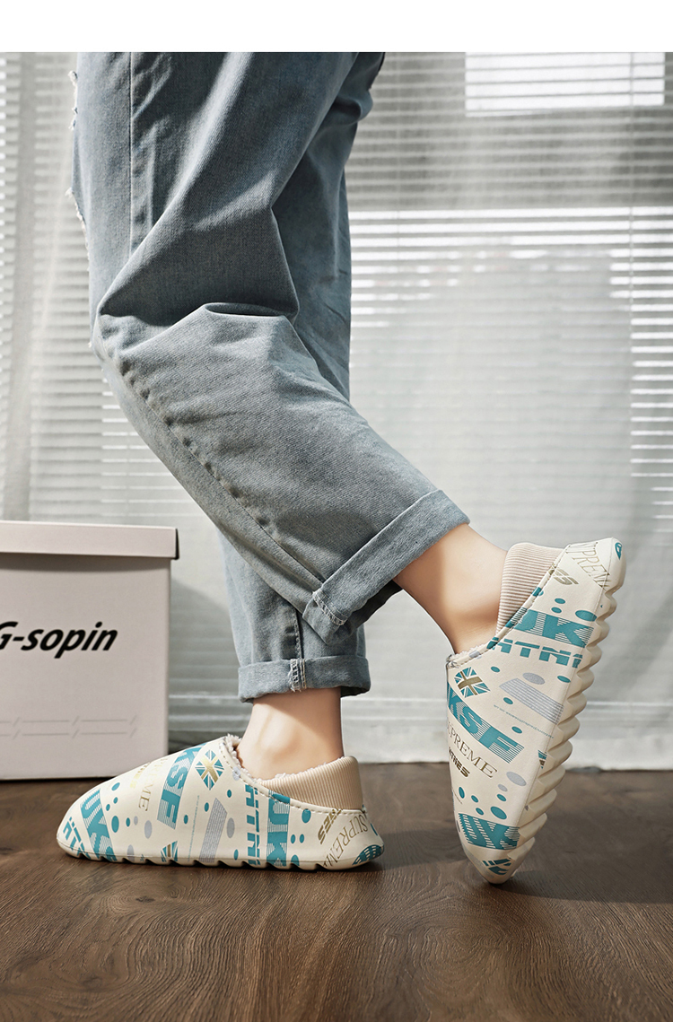 Comode pantofole da uomo in memory foam con punta chiusa_voghion.com