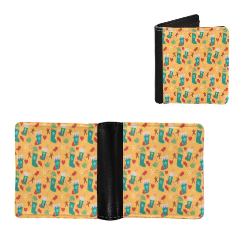 Portafoglio portamonete orizzontale pieghevole in PU da uomo Hot Element_voghion.com