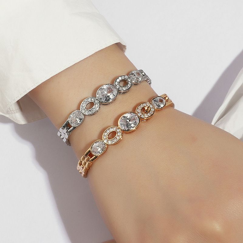 Heißer Verkauf Mode-Design Klassische Ins Minimalistischen Stil Intarsien Zirkon Elegante Vielseitig Armband Großhandel_voghion.com