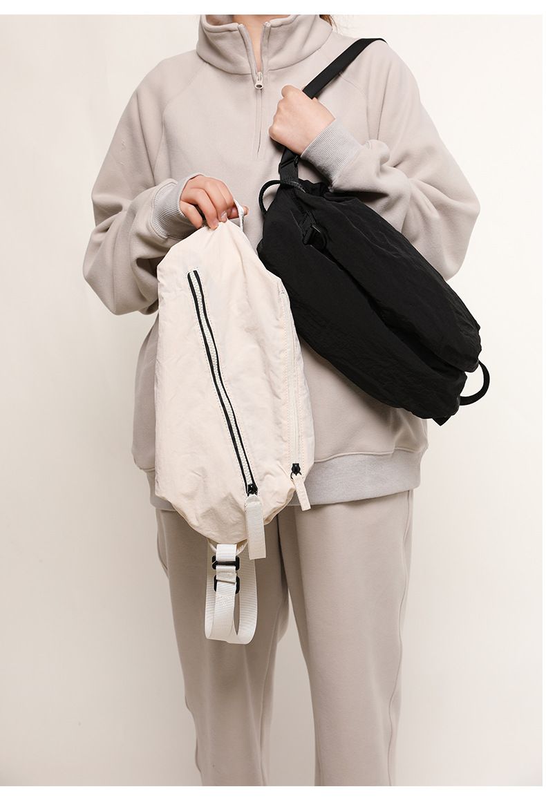 2025 Spring New Cross Border Nylon Crossbody Women's Large Capacity Chest Sports Multi Functional Cycling Bag_voghion.com