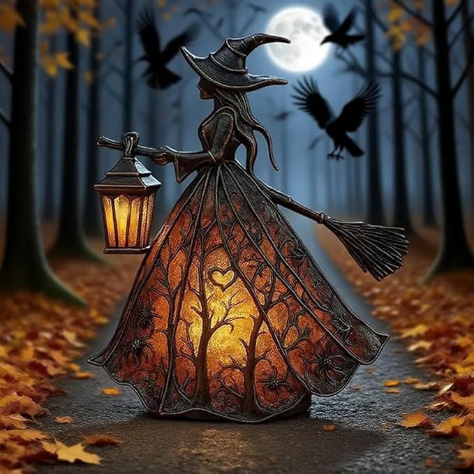 Nuova lampada da tavolo da scrivania con decorazione di Halloween e strega_voghion.com
