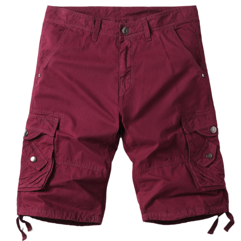 2025 New Men's Casual Shorts, Multi Pocket Work Mid Length Pants, Trendy Oversized Pants_voghion.com