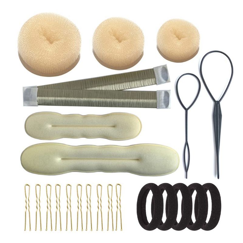 Set di bigodini per capelli, set di strumenti per lo styling dei capelli, strumento per fare chignon a spirale, acconciatura per ragazze e donne_voghion.com