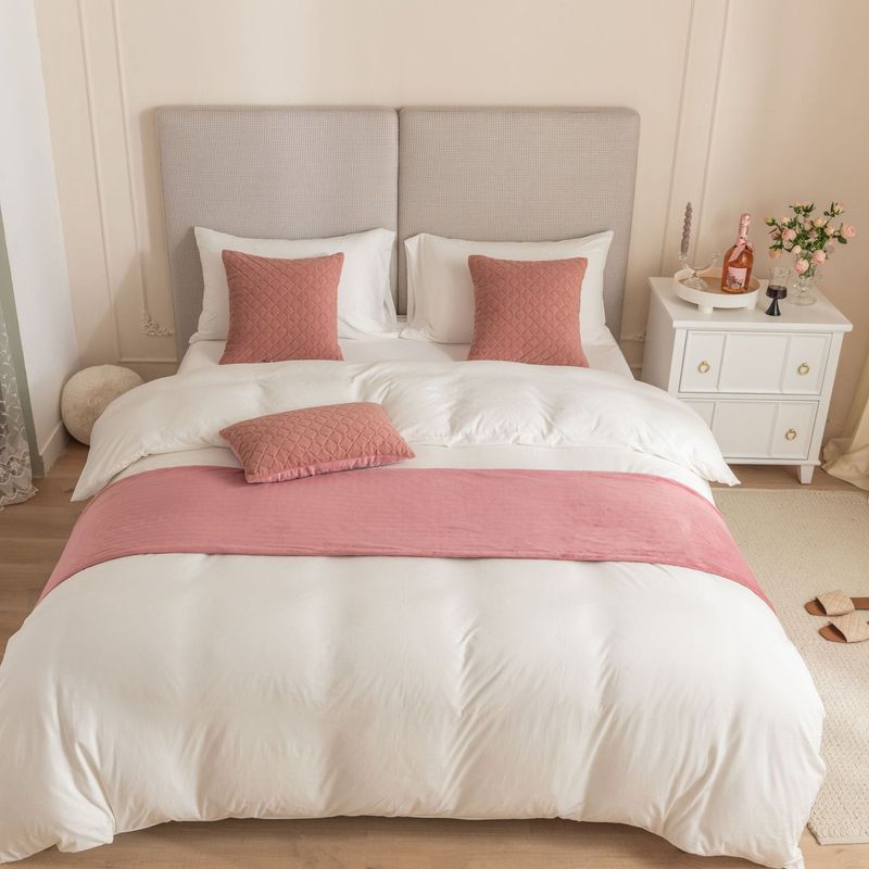 Semplice modello olandese in velluto ultrasonico a rombi per hotel, hotel, casa, letto, asciugamano, bandiera_voghion.com