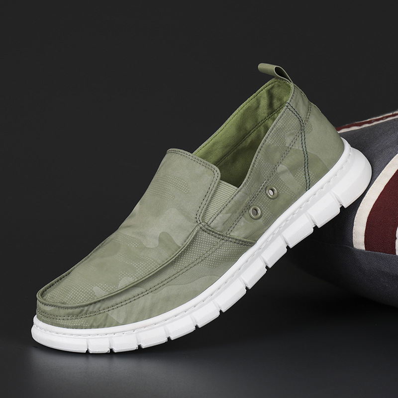 Scarpe da uomo in tela, nuove, casual, basse, versione coreana, traspiranti, autunnali, primavera 2025_voghion.com