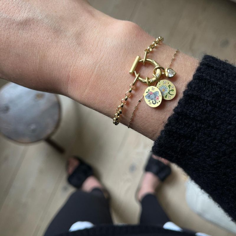 Damenschmuck Edelstahl Am selben Tag bemalte leichte Luxus-Anhänger-Halskette Handbemalte Blumen-Liebes-Anhänger-Pullover-Kette_voghion.com