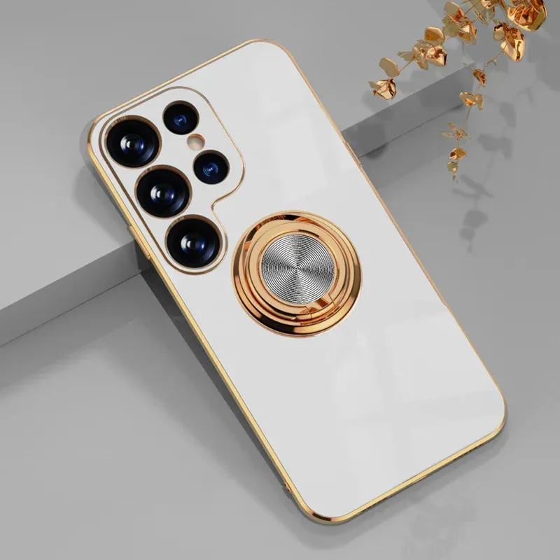 Ovitek z držalom za prstane za Samsung Galaxy S25 S24 S23 S22 Ultra Plus S21 FE za Samsung A56 A36 A26 A16 A06 A55 A35 A15_voghion.com