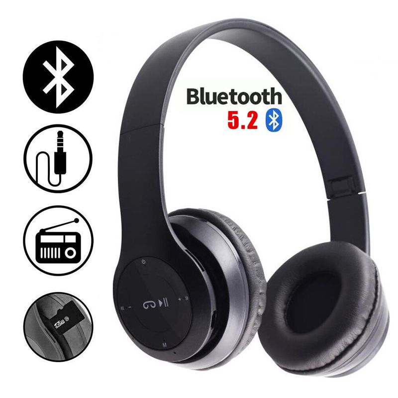 Kabellose Bluetooth-Kopfhörer mit Geräuschunterdrückung, Over-Ear-Stereo-Kopfhörer, UK_voghion.com