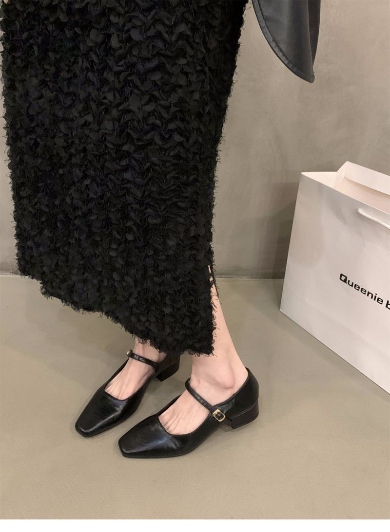 High-grade Französisch retro Mary Jane schuhe braun einzelnen schuhe flach mund schuhe winter Koreanische version der frauen schuhe mit rock kleine leder schuhe_voghion.com