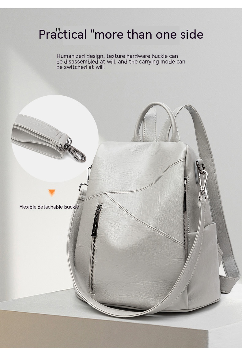 Fashionable Backpack for Women Simple and Easy to Wear, 2023 Autumn New Product Large Capacity Anti-theft Backpack Casual Travel Bag_voghion.com