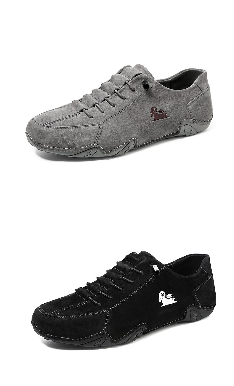 Erste Schicht Leder Herrenschuhe Low-Top Herren Freizeitschuhe Martin Schuhe Herren Octopus Herrenschuhe_voghion.com
