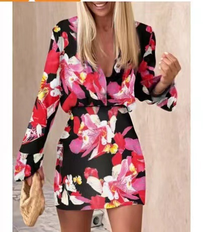 Women's street hipster suit fashion casual long sleeve skirt suit_voghion.com
