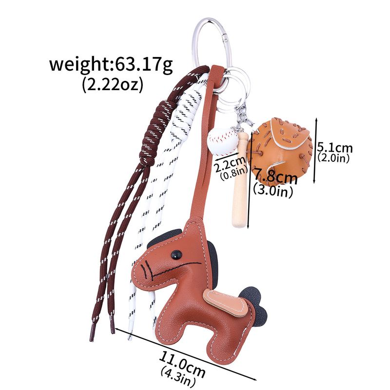 Miu Series Bag Dachshund Dog Figurine Hanging Ornament Backpack Car Pendant High-end Keychain Gift_voghion.com