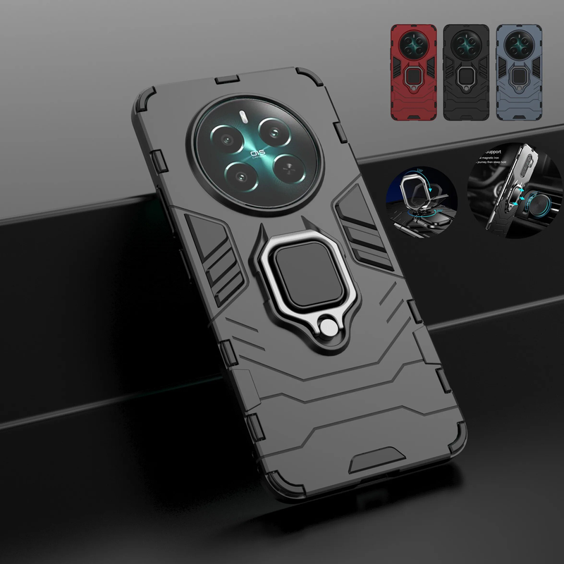 Ring Armor Case For OPPO Realme 12 Pro Plus 11X 11 5G 10 4G Cover With Stand Phone Bracket Back Shell Fundas Coque Capa_voghion.com