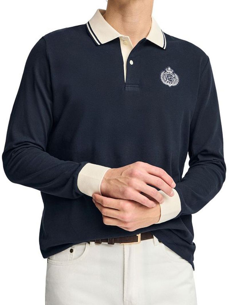 Men's Clothing Polo Shirt Fashion Printing Men's Long Sleeved Casual Polo Shirt Tops_voghion.com