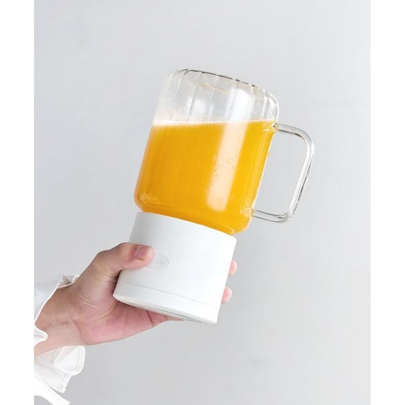 Fusu, spremiagrumi portatile multifunzionale per ufficio domestico, senza fili, con tazza per tritare il ghiaccio e grande capacità in vetro_voghion.com
