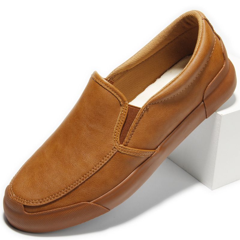 Geeignet für alle Jahreszeiten. Klassische Herrenschuhe für Frühling und Herbst. Neue atmungsaktive, lässige und vielseitige Slip-On-Trendschuhe aus modischem Leder für Herren_voghion.com
