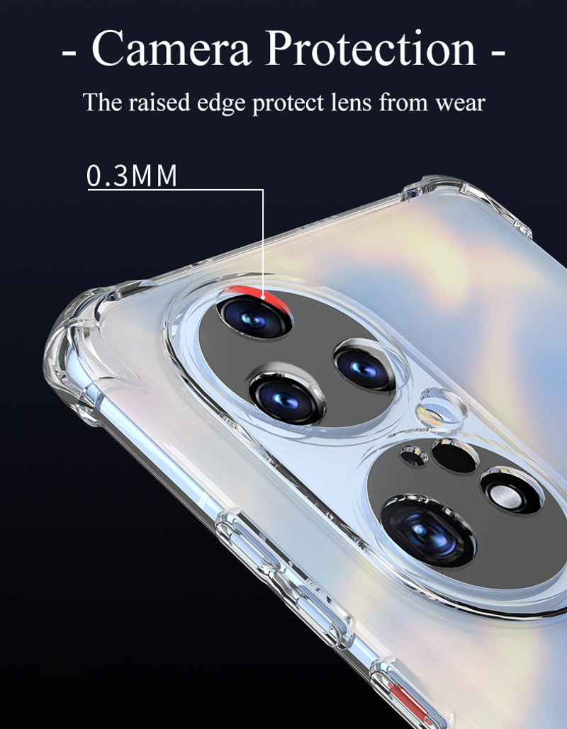 Nárazuvzdorné čiré silikonové pouzdro pro Huawei P50 P40 P30 P20 Lite Nova 8 7 Pro Se Ultra tenký měkký kryt_voghion.com
