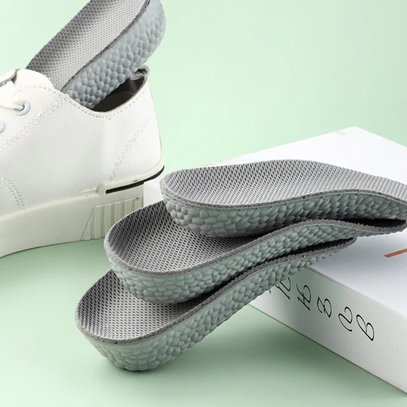 1 Pair Height Increase Insoles For Men Women Shoes Flat Feet Arch Support Orthopedic Sneakers Heel Lift Boost Shoe Pads_voghion.com