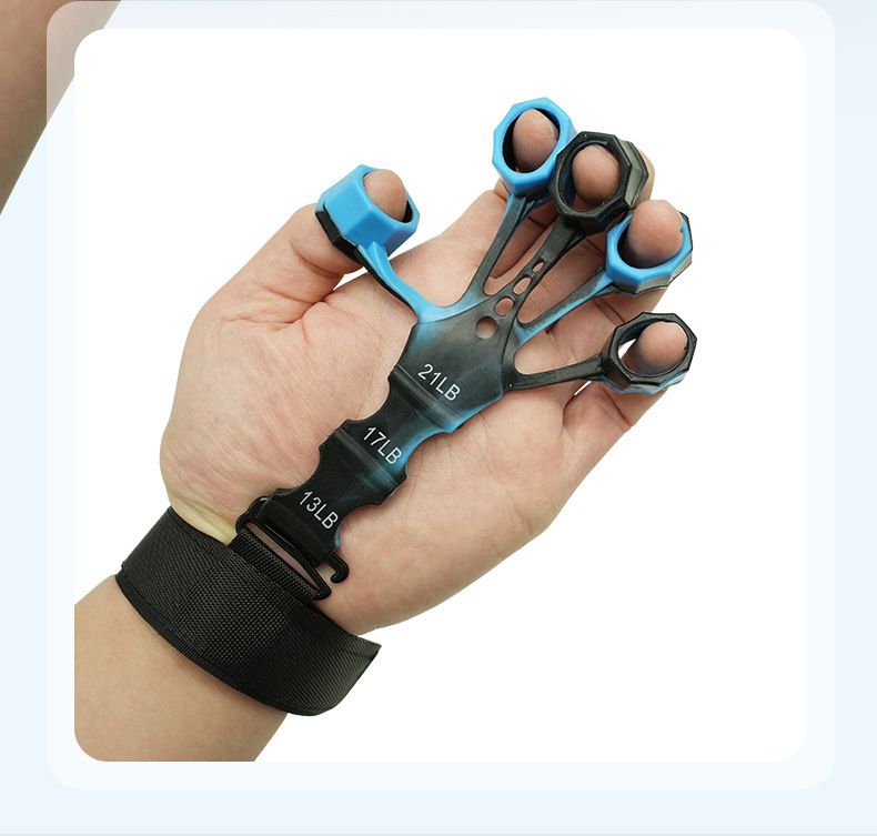 Silikonska Tensor Grip Vježba za vježbanje fleksije i ekstenzije vena Istezanje Sprava za snagu prstiju_voghion.com