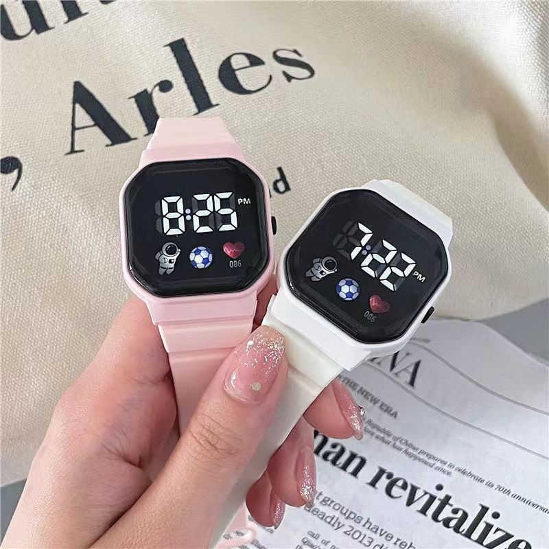 2023 LED Für Kinder Jungen Sport Wasserdichte Uhren Mädchen Silikon Digital Uhr Casual kinder Elektronische Uhr_voghion.com