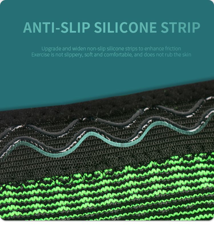 Rodilleras de punto extendidas para deportes, baloncesto, running, almohadillas de soporte de silicona con resortes_voghion.com