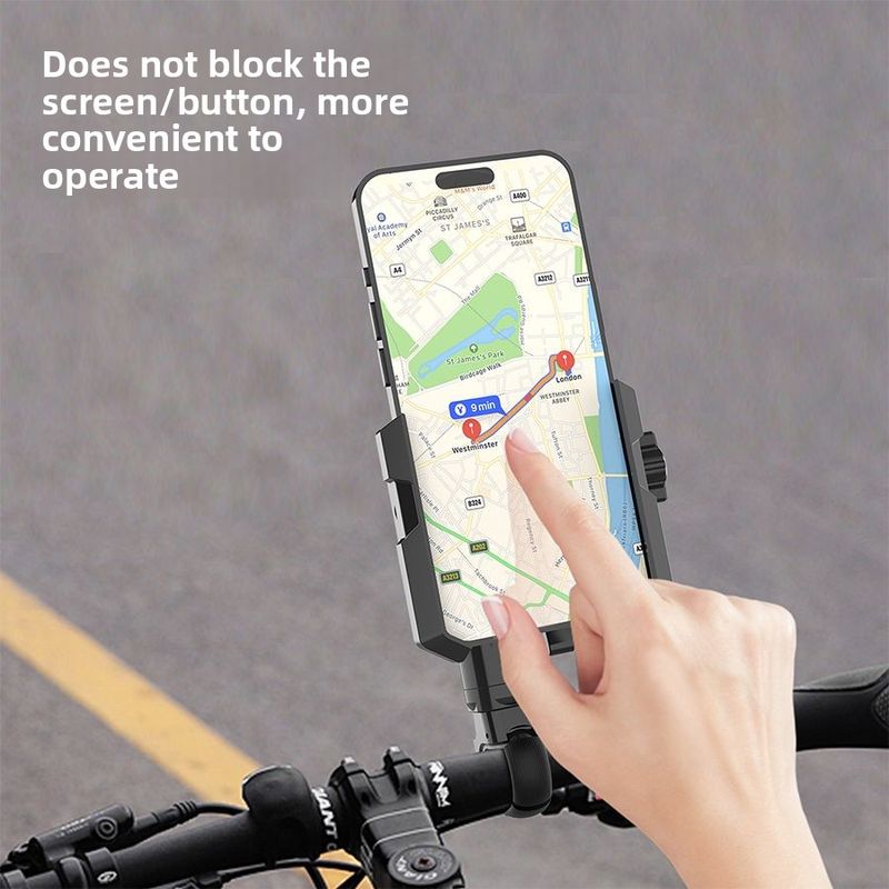 Fahrrad-Rennrad-Mountainbike-Fahrrad-Schießen-Navigation Schnellspanner-Lenkerhalterung Telefonhalter_voghion.com