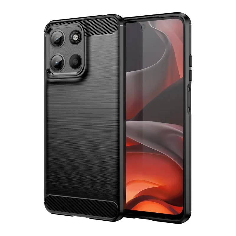 Carbon Fiber Silicone Back TPU Case For Edge 50 Ultra Pro Fusion NEO Moto G85 G75 G55 G45 G35 G15 G05 G34 G24 G04/S_voghion.com