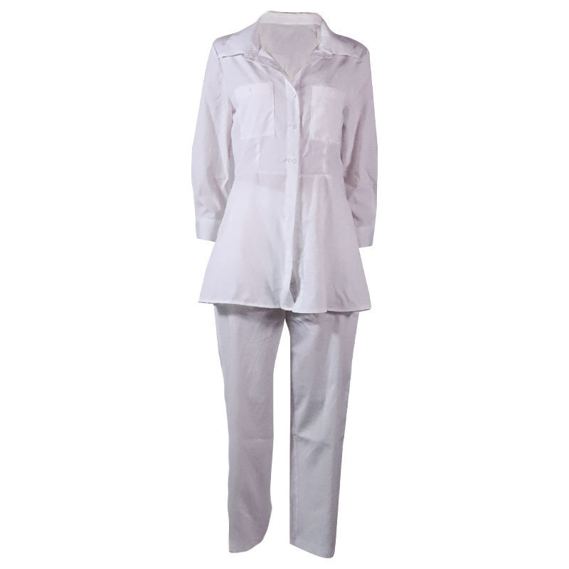 Set camicetta a due pezzi in tinta unita da donna_voghion.com