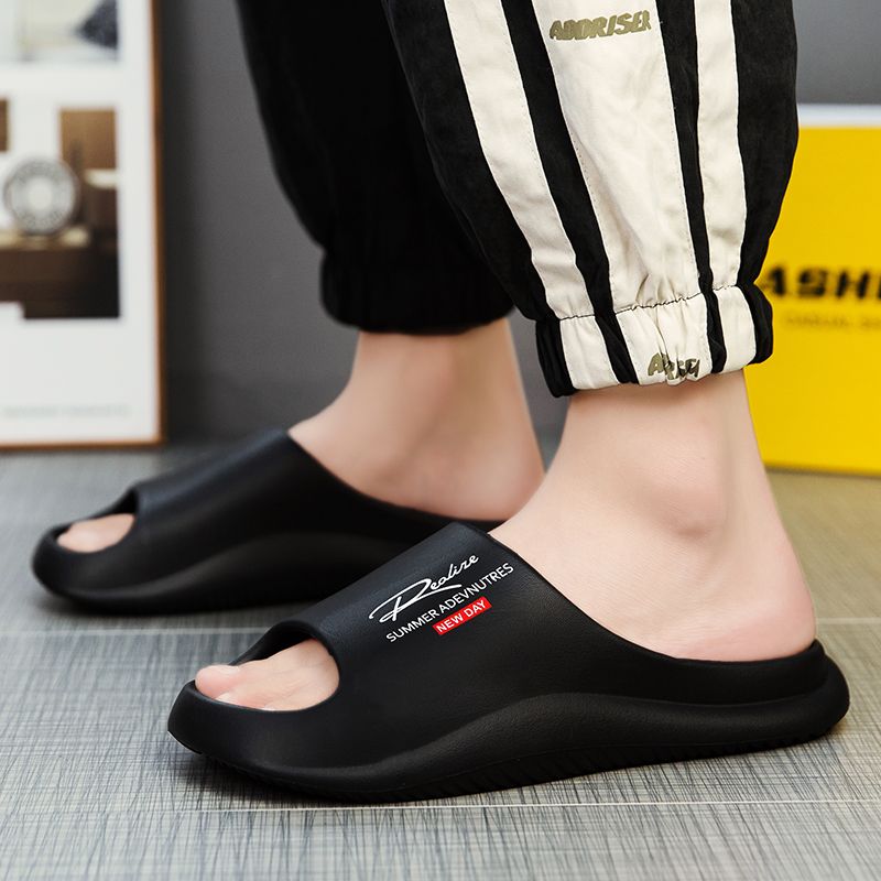 Couple Style Slippers for Men's Summer Casual Sandals with A Straight Line Design_voghion.com