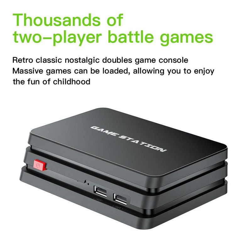 M8 PLUS TV Set Top Box Game Console HDMI Game Quad Controller 10000 Emulator 2.4G Wireless_voghion.com