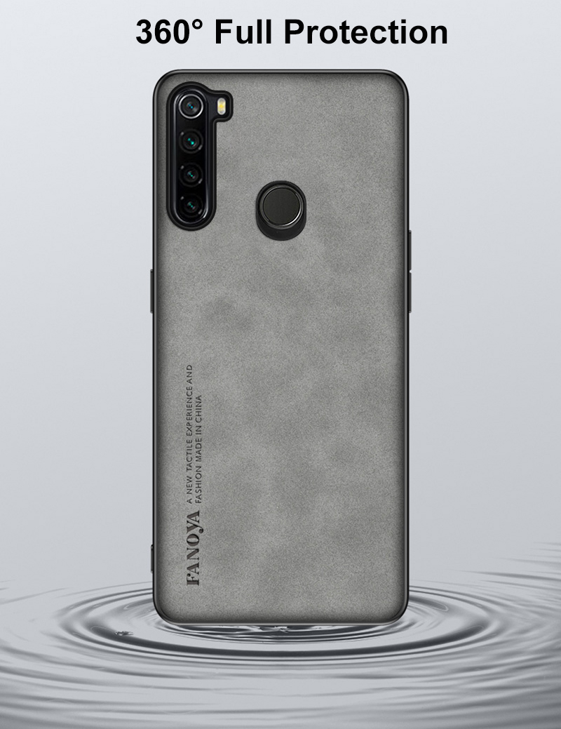 Capa de couro PU de luxo para Xiaomi Redmi Note 8 Pro 8Pro, capa de silicone fosco com proteção para Redmi Note 8 Pro C_voghion.com