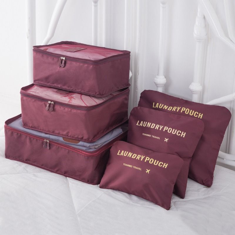 7-Piece Waterproof Travel Organizer Set - Large Capacity Packing Cubes For Clothes Shoes & Electronics (Compression Multi-Purpose Durable Foldable)_voghion.com