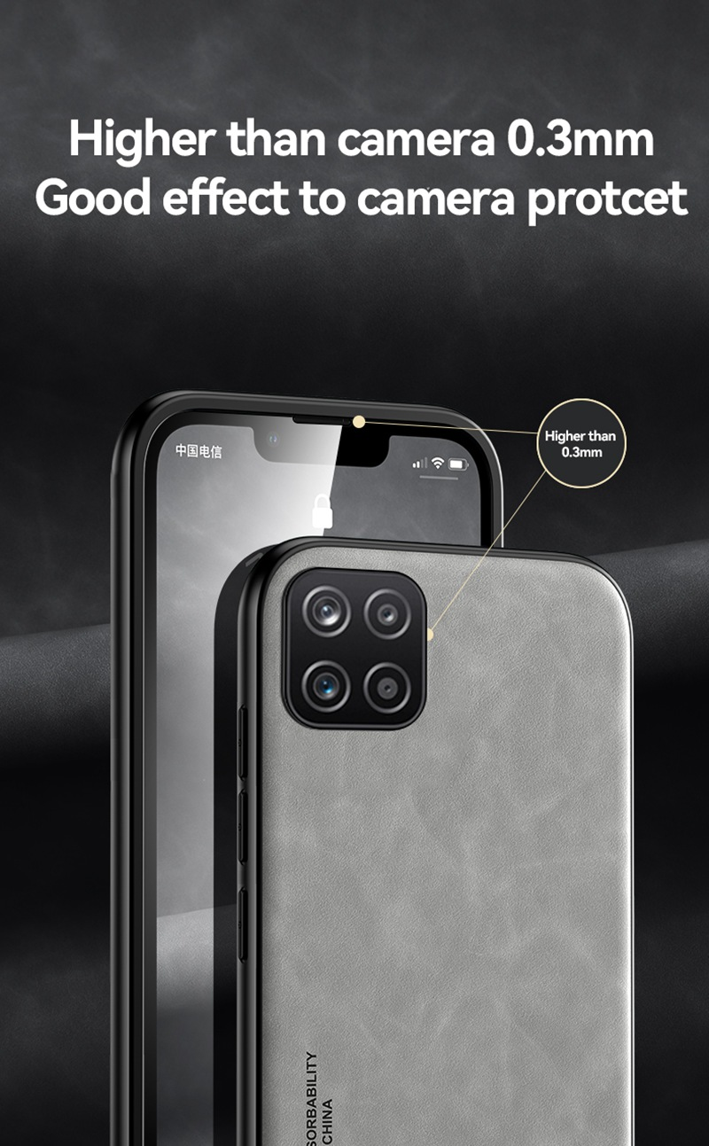 Luxury Leather Phone Case For Samsung Galaxy A12 A22 A52 A72 A31 A51 A71 A21S A52S M12 M22 M32 Back Cover Silicone Case _voghion.com