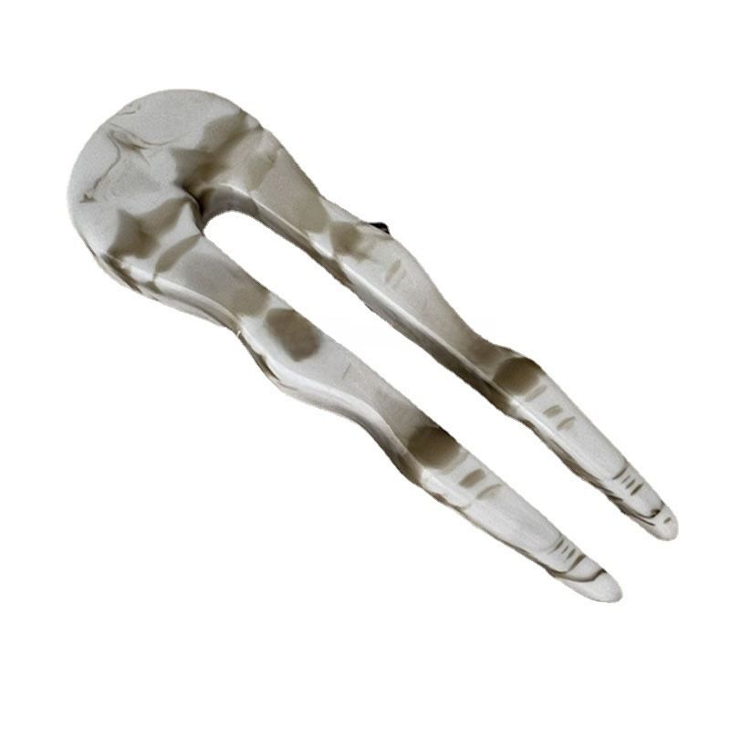 Korte haarspeld is geschikt voor haaraccessoires voor vrouwen met een klein haarvolume en textuur retro verdikte opgestoken kapsel_voghion.com