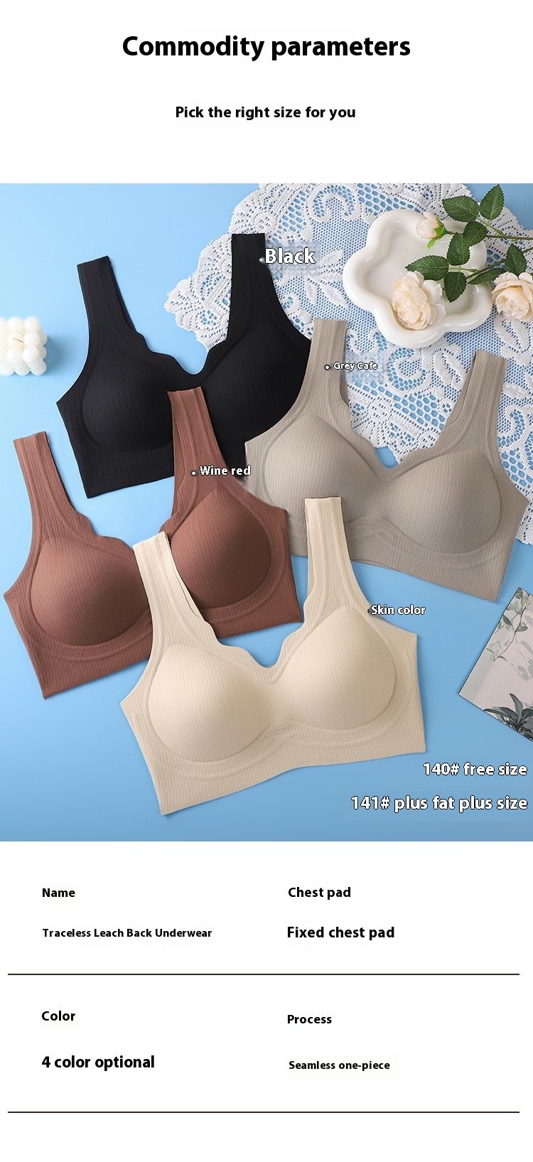 Roupa íntima térmica de elevação intocada para mulheres, reunindo sem anéis de aço, tipo de ajuste de veludo outono inverno, sutiã_voghion.com