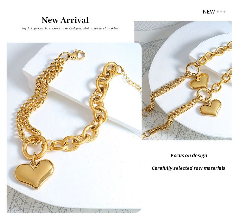 Hand Jewelry Bracelet Splicing Chain Love Bracelet, Titanium Steel Plated Jewelry_voghion.com