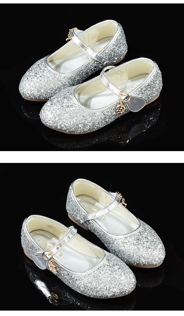 Mädchen schuhe Kinder prinzessin schuhe Silber leistung schuhe Frühling und herbst neue kleine mädchen dance modell landebahn schuhe_voghion.com
