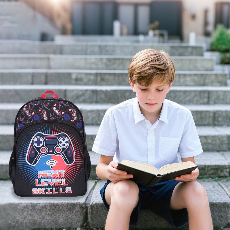 Kids Backpacks Football Three Piece Schoolbag Hot Sale Cute Elementary School Student Backpack Backpack_voghion.com